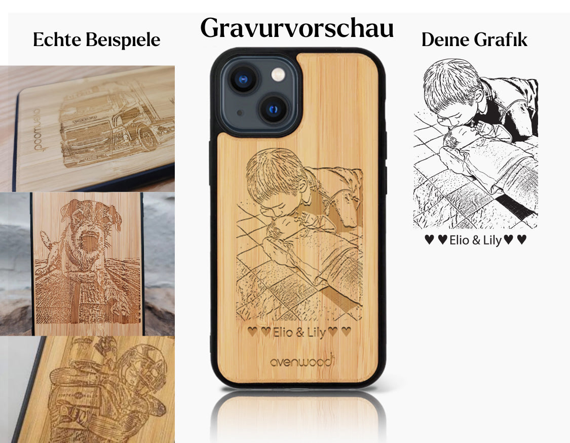 INDIVIDUEL iPhone 15 Pro bambou plastique